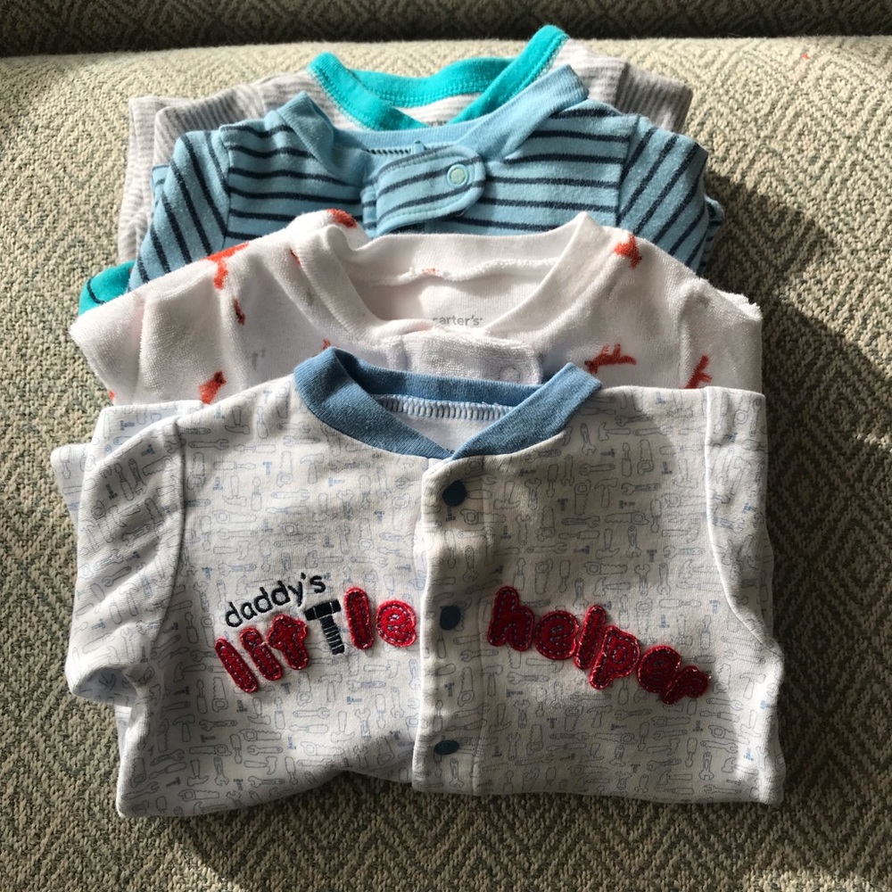 Bundle of 4 Little Boy Sleepers